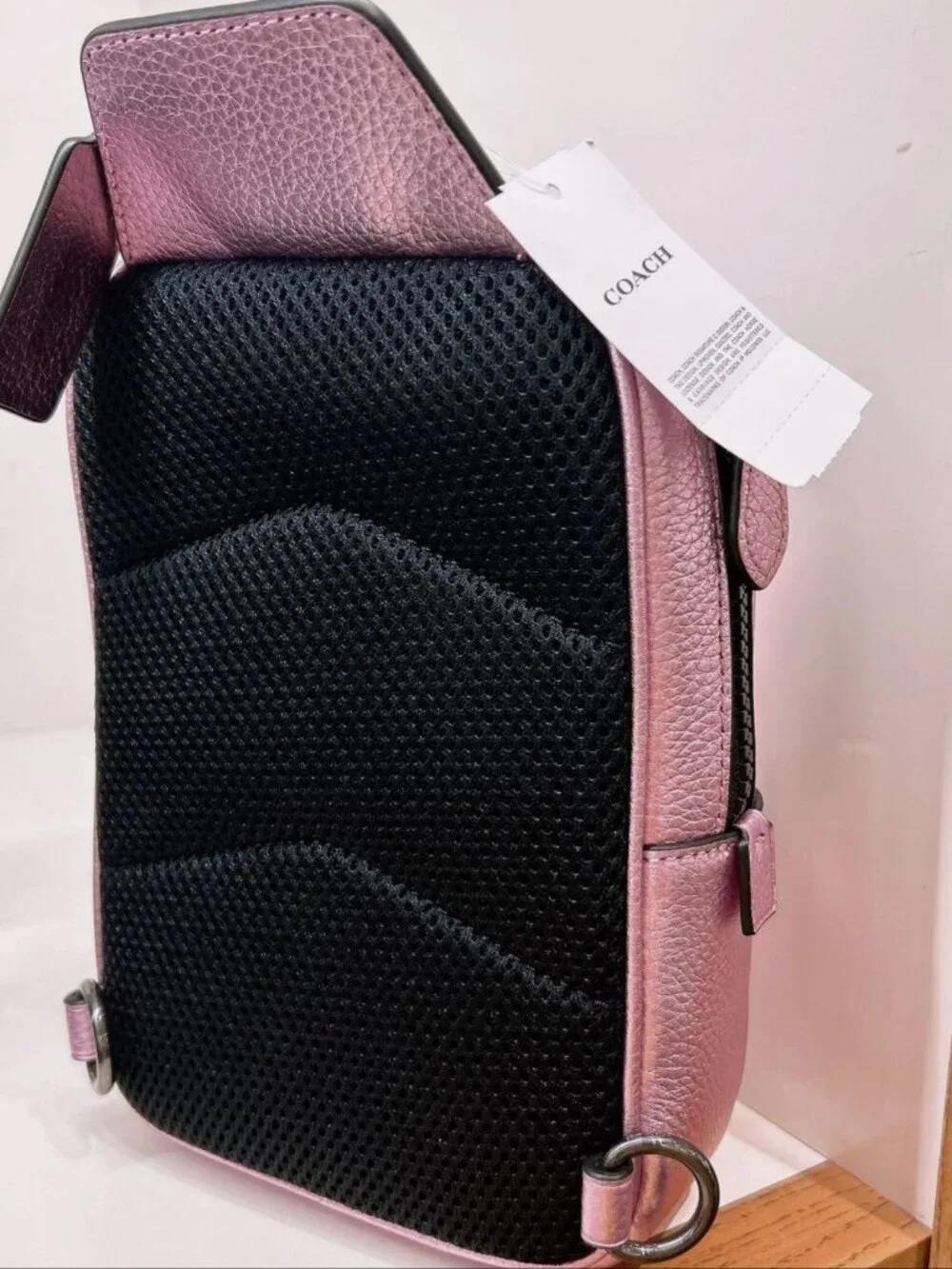 NWT Coach Track Pack 14 CP141 Metallic Lilac